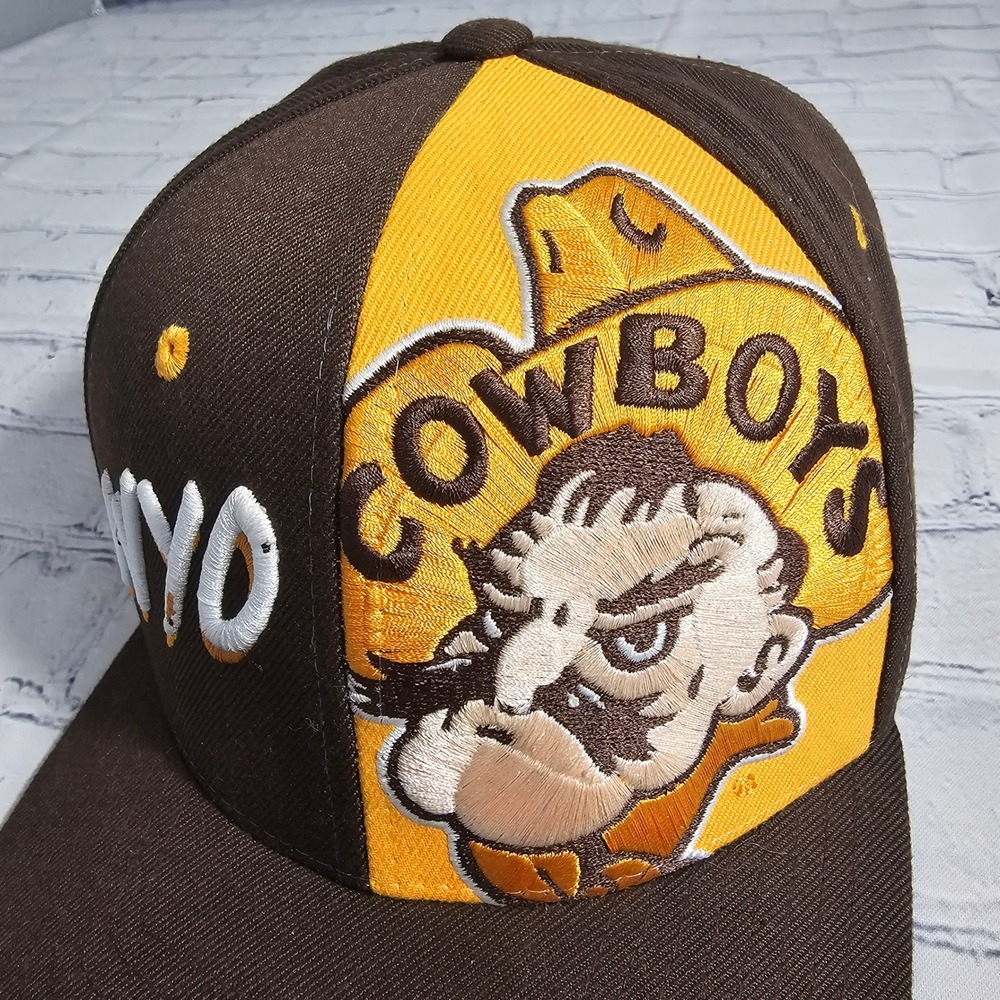 Zephyr Wyoming Cowboys Wyo Snapback Hat Pistol Pete Ncaa View 2
